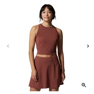NEW Mountain Hardwear Mountain Stretch Tanklette — Clay Earth